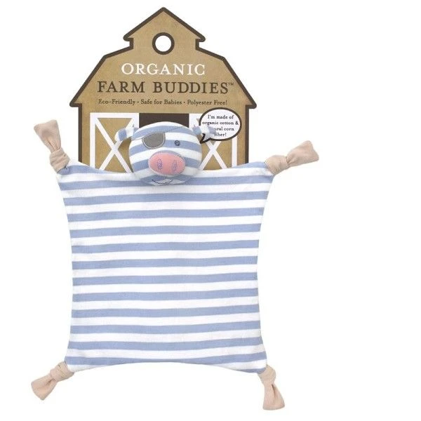 Apple Park™ Doudou Plat Mouchoir Organic Farm Buddies™ Cochon Pirate - Doudou Bio 3 Apple Park™ Doudou Plat Mouchoir Organic Farm Buddies™ Cochon Pirate - Doudou Bio – Image 3