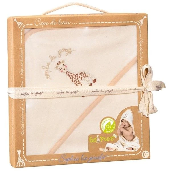Cape De Bain Coton Bio Sophie La Girafe® So'Pure-Vulli® 2 Cape De Bain Coton Bio Sophie La Girafe® So'Pure-Vulli® – Image 2