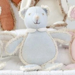 Charlie Bears Doudou Plat Ours Bodo Bleu - Doudou Coton Bio -Jouets De Confort En Peluche Boutique charlie bears doudou plat ours bodo bleu doudou coton bio 3