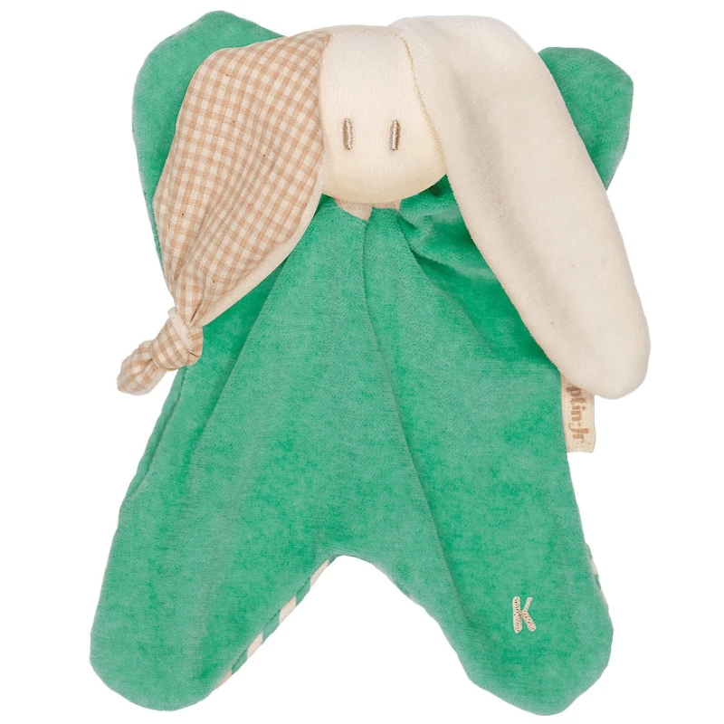 Coffret 2 Doudous HochetCoton Bio Keptin-jr Toddel Large Vert 21 Cm - Doudou Bio 2 Coffret 2 Doudous HochetCoton Bio Keptin-jr Toddel Large Vert 21 Cm - Doudou Bio – Image 2