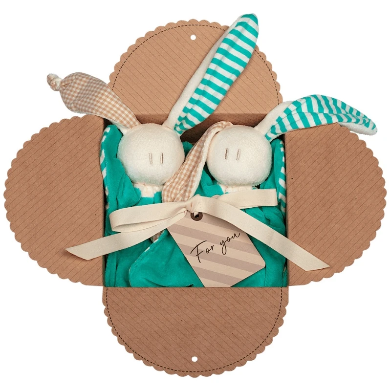 Coffret 2 Doudous HochetCoton Bio Keptin-jr Toddel Large Vert 21 Cm - Doudou Bio 1 Coffret 2 Doudous HochetCoton Bio Keptin-jr Toddel Large Vert 21 Cm - Doudou Bio
