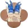 Coffret 2 Doudous Keptin-Jr Coton Bio Zmooz Bleuet Large 24 Cm - Doudou Bio