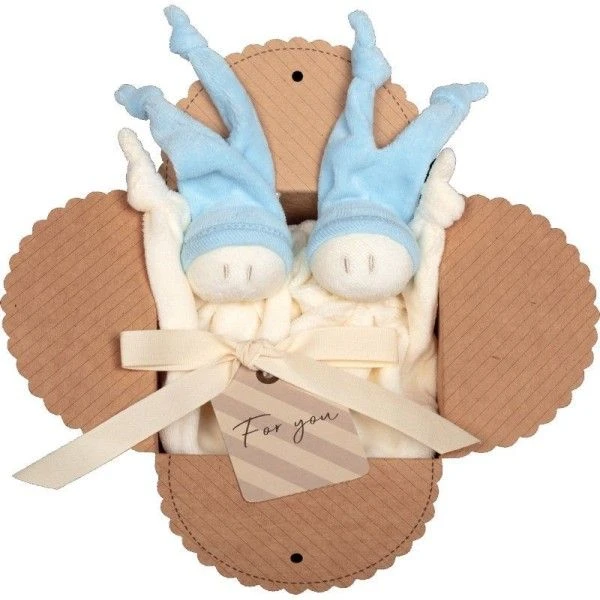 Coffret 2 Doudous Keptin-Jr Coton Bio Zmooz Ciel Small 16 Cm - Doudou Bio 1 Coffret 2 Doudous Keptin-Jr Coton Bio Zmooz Ciel Small 16 Cm - Doudou Bio