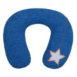 Coussin De Voyage Etoile Tissu Éponge Et Vichy Efie® Coton Bio - Accessoires De Voyages Bébé Nomade