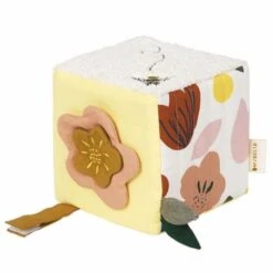 Cube D'activité En Tissus Doux Verger Fabelab® Coton Bio GOTS -Jouet Bio Scandinave