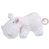Doudou Boite à Musique Hippopotame Blanc Coton Bio 29 Cm Efie® - Doudou Bio Naturel Efie
