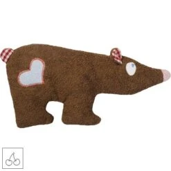 Doudou Bouillotte Efie Noyaux Cerises Ours Brun 39 Cm - Doudou Bio Naturel Efie