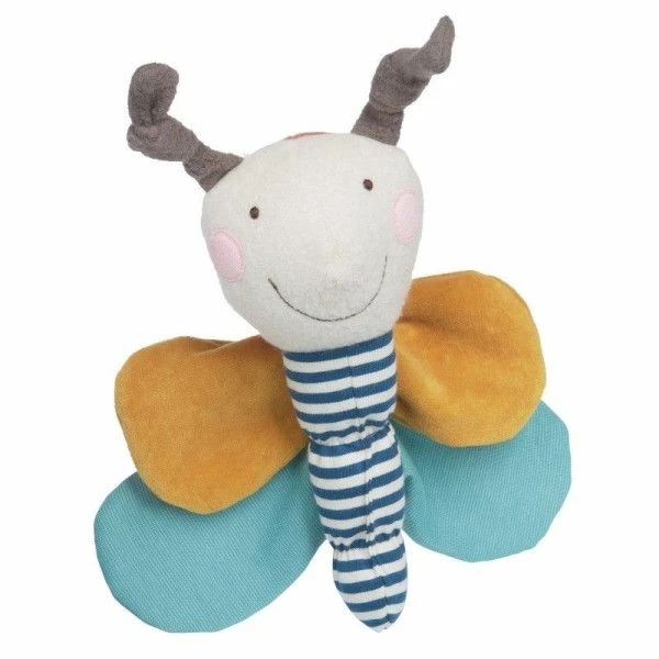 Doudou D'activité Papillon Coton Bio 24 Cm Green Sigikid® - Peluche Bio 1 Doudou D'activité Papillon Coton Bio 24 Cm Green Sigikid® - Peluche Bio