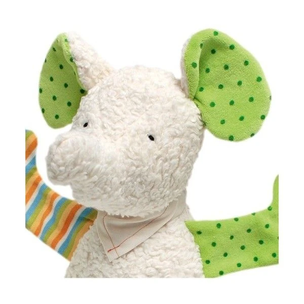 Doudou Elephant Coloré 30 Cm - Doudou Bio Naturel Efie 2 Doudou Elephant Coloré 30 Cm - Doudou Bio Naturel Efie – Image 2