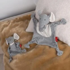 Doudou Éléphant Plat à Nœuds Jersey De Coton Bio Sigikid® 26 Cm - Doudou Bébé -Jouets De Confort En Peluche Boutique doudou elephant plat a noeuds jersey de coton bio sigikid 26 cm doudou bebe 4