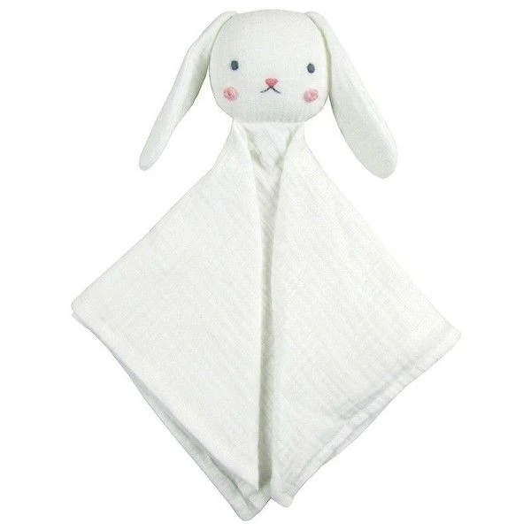 Doudou Mousseline De Coton Bio Lapin Albetta® 35 Cm - Lange Doudou 1 Doudou Mousseline De Coton Bio Lapin Albetta® 35 Cm - Lange Doudou