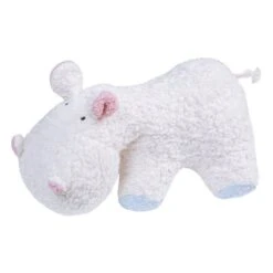 Doudou Hippopotame Blanc Coton Bio 29 Cm Efie® - Doudou Bio Naturel Efie
