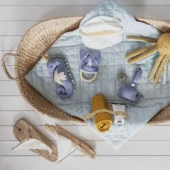 Doudou Hochet Fabelab® Poulpe Endormi Ocre 22 Cm Coton Bio GOTS Fabelab® - Hochets Bio Scandinave -Jouets De Confort En Peluche Boutique doudou hochet fabelab poulpe endormi ocre 22 cm coton bio gots fabelab hochets bio scandinave 2