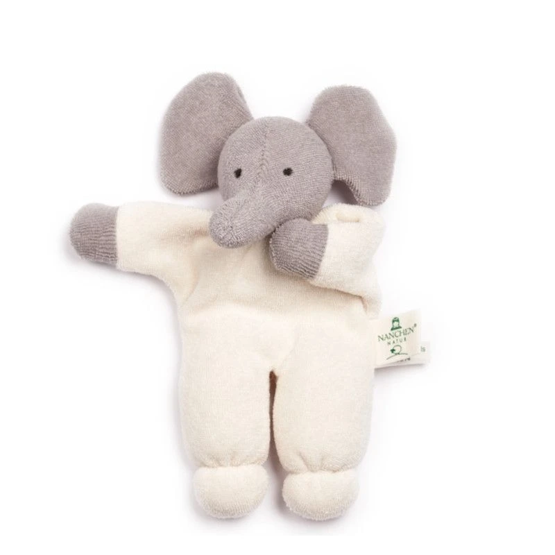 Doudou Hochet Nanchen® Natur éléphant Rüssel Coton Bio Eponge (Kba) Gris Ecru 18cm- Hochet Bio 1 Doudou Hochet Nanchen® Natur éléphant Rüssel Coton Bio Eponge (Kba) Gris Ecru 18cm- Hochet Bio
