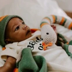 Doudou Hochet Serpent Kaki 47cm Pebble® Maille Crochet Coton Bio - Doudou Bébé Bio -Jouets De Confort En Peluche Boutique doudou hochet serpent kaki 47cm pebble maille crochet coton bio doudou bebe bio 2