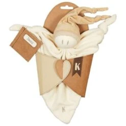 Doudou Keptin-jr Coton Bio Brun Naturel Zmooz Large 24cm - Doudou Bio -Jouets De Confort En Peluche Boutique doudou keptin jr coton bio brun naturel zmooz large doudou bio 2