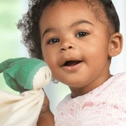 Doudou Keptin-jr Coton Bio Zmooz LargeEcru & Bonnet Vert D'Eau 24cm - Doudou Bio -Jouets De Confort En Peluche Boutique doudou keptin jr coton bio zmooz ecru bonnet vert d eau doudou bio 3