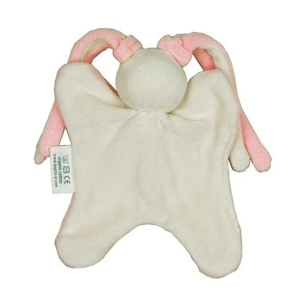 Doudou Keptin-jr Hochet Petit Girly Rose 16 Cm - Doudou Coton Bio 2 Doudou Keptin-jr Hochet Petit Girly Rose 16 Cm - Doudou Coton Bio – Image 2