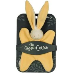 Doudou Keptin-jr Little Rabby Jaune 16 Cm Coton Bio - Doudou Ecologique -Jouets De Confort En Peluche Boutique doudou keptin jr little rabby jaune coton bio doudou ecologique 2