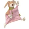 Doudou Lapin Plat Carré à NœudsSigikid®Vichy Rose 27cm Série Green - Doudou Bio