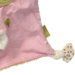 Doudou Lapin Plat Carré à NœudsSigikid®Vichy Rose 27cm Série Green - Doudou Bio -Jouets De Confort En Peluche Boutique doudou lapin plat carre a noeuds sigikid vichy rose 27cm serie green doudou bio 2