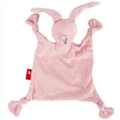 Doudou Lapin Rose Plat à Nœuds Jersey De Coton Bio Sigikid® 26 Cm - Doudou Bébé -Jouets De Confort En Peluche Boutique doudou lapin rose plat a noeuds jersey de coton bio sigikid 26 cm doudou bebe 2