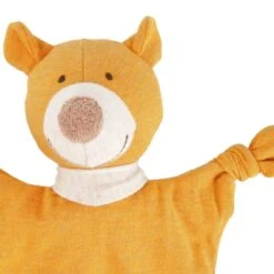Doudou Naissance Petit Ours Plat à Nœuds Jersey De Coton Bio Jaune Ocre Sigikid® 19 Cm - Doudou Bébé -Jouets De Confort En Peluche Boutique doudou naissance petit ours plat a noeuds jersey de coton bio jaune ocre sigikid 19 cm doudou bebe 2