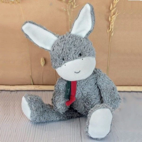 Doudou Peluche Bio Ane 30cm Maïlou Tradition® Coton Bio - Doudou Bio Français 3 Doudou Peluche Bio Ane 30cm Maïlou Tradition® Coton Bio - Doudou Bio Français – Image 3