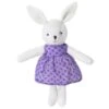 Doudou Peluche Bio Lapine Blanche 26cm Apple Park™ -Jouets Bio Apple Park™