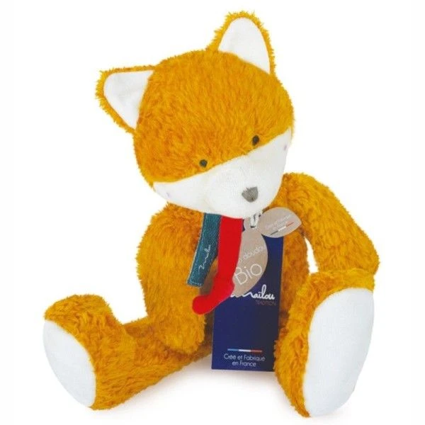 Doudou Peluche Bio Renard 30cm Maïlou Tradition® Coton Bio - Doudou Bio Made In France 1 Doudou Peluche Bio Renard 30cm Maïlou Tradition® Coton Bio - Doudou Bio Made In France