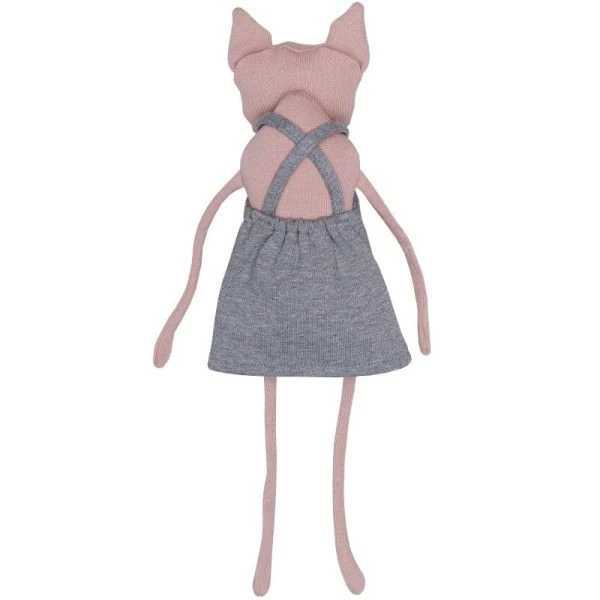 Doudou Peluche Chat Rose Wooly Organic® Coton Bio 30 Cm - Doudou Bio GOTS 3 Doudou Peluche Chat Rose Wooly Organic® Coton Bio 30 Cm - Doudou Bio GOTS – Image 3