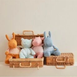 Doudou Peluche Coton Bio Âne Paco Bleu 32cm Noukie's® - Bébé Bio -Jouets De Confort En Peluche Boutique doudou peluche coton bio ane paco bleu 32cm noukie s bebe bio 3