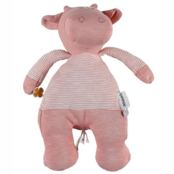 Doudou Peluche Coton Bio Lola Rose 32cm Noukie's® - Bébé Bio 1 Doudou Peluche Coton Bio Lola Rose 32cm Noukie's® - Bébé Bio