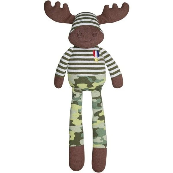 Doudou Peluche Coton Bio Organic Farm Buddies™ Élan 'Général Moose'- Doudou Bio 1 Doudou Peluche Coton Bio Organic Farm Buddies™ Élan 'Général Moose'- Doudou Bio