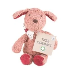 Doudou Peluche Coton Bio Petit Chien 18cmTikiri® - Jouet Bio