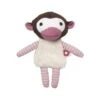 Doudou Peluche Coton Bio Singe Rose Franck & Fischer - Peluche Coton Bio