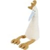 Doudou Peluche Efie Coq Ecru & Bleu Naturel 43cm - Peluche Coton Bio Vegan