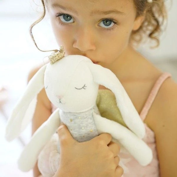 Poupée Lapine Danseuse Ange Tutu Rose Albetta® 35cm Coton Bio - Doudou Poupée 2 Poupée Lapine Danseuse Ange Tutu Rose Albetta® 35cm Coton Bio - Doudou Poupée – Image 2