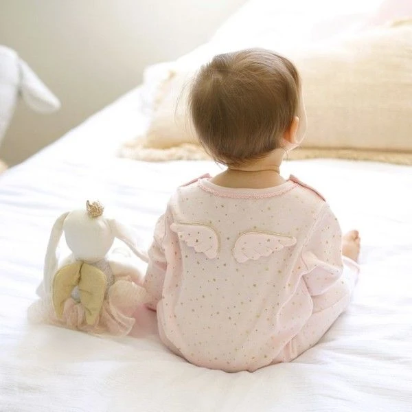 Poupée Lapine Danseuse Ange Tutu Rose Albetta® 35cm Coton Bio - Doudou Poupée 3 Poupée Lapine Danseuse Ange Tutu Rose Albetta® 35cm Coton Bio - Doudou Poupée – Image 3