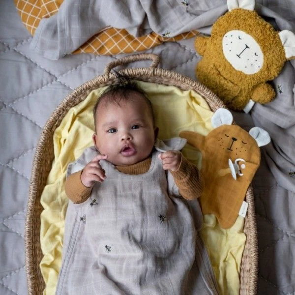 Doudou Peluche Fabbies Ours Ocre 22 Cm Fabelab® Coton Bio GOTS- Doudou Bio Scandinave 2 Doudou Peluche Fabbies Ours Ocre 22 Cm Fabelab® Coton Bio GOTS- Doudou Bio Scandinave – Image 2