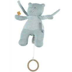 Doudou Peluche Musicale Coton Bio Nouky Menthe Noukie's® - Bébé Bio -Jouets De Confort En Peluche Boutique doudou peluche musicale coton bio nouky menthe noukie s bebe bio 2