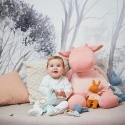 Doudou Peluche Musicale Coton Bio Nouky Menthe Noukie's® - Bébé Bio -Jouets De Confort En Peluche Boutique doudou peluche musicale coton bio nouky menthe noukie s bebe bio 4