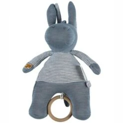 Doudou Peluche Musicale Coton Bio Paco Bleu Noukie's® - Bébé Bio