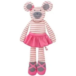 Doudou Peluche Organic Farm Buddies™ Souris Ballerine 35cm - Doudou Bio