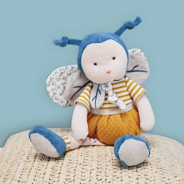 Doudou Peluche Pollen L'abeille 30cm Coton Bio Doudou Et Compagnie® - Doudou Bio Français 6 Doudou Peluche Pollen L'abeille 30cm Coton Bio Doudou Et Compagnie® - Doudou Bio Français – Image 6