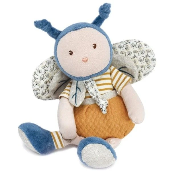 Doudou Peluche Pollen L'abeille 30cm Coton Bio Doudou Et Compagnie® - Doudou Bio Français 1 Doudou Peluche Pollen L'abeille 30cm Coton Bio Doudou Et Compagnie® - Doudou Bio Français
