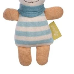 Peluche Hochet Sigikid® Lapin Pantin Green 16 Cm - Peluche Lapin -Jouets De Confort En Peluche Boutique doudou peluche sigikid lapin pantin tricote green 16 cm peluche lapin 2