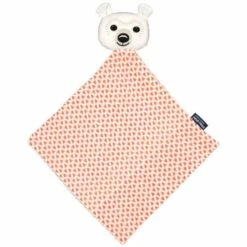 Doudou Plat 28cm Coton Bio Ours Polaire Coq En Pâte® - Doudou Coton Bio