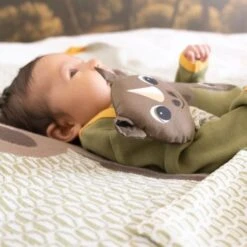 Doudou Plat 28cm Coton Bio Rhinocéros Coq En Pâte® - Doudou Coton Bio -Jouets De Confort En Peluche Boutique doudou plat 28cm coton bio rhinoceros coq en pate doudou coton bio 2