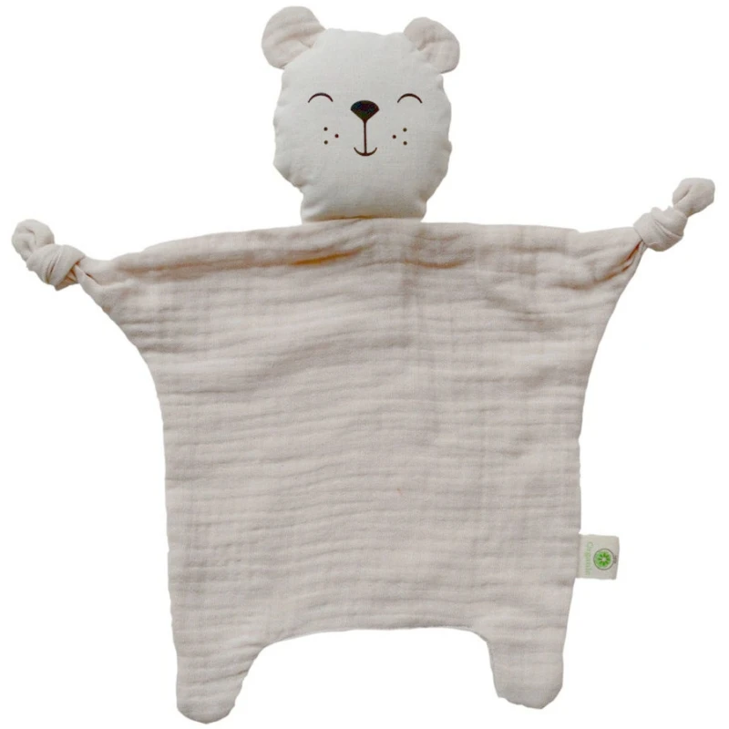 Doudou Plat à Nœuds Coton Bio Bear APunt Barcelona®- Doudou Bébé Bio 1 Doudou Plat à Nœuds Coton Bio Bear APunt Barcelona®- Doudou Bébé Bio